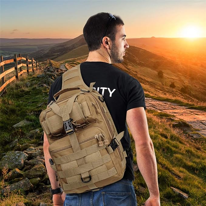hopopower Tactical Sling Bag, Sport Bag Military Rover Shoulder Backpack EDC - Image 7