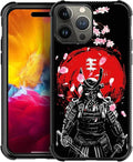 for iPhone 15 Pro Max Case, Sakura Japanese Samurai Pattern Graphic Design Girl by FKBRCL4U