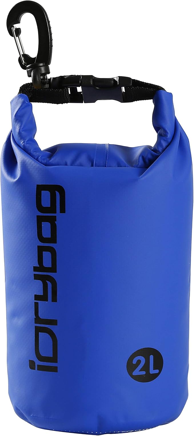 IDRYBAG Dry Bag for Kayaking Waterproof 2L/5L/10L/15L/20L, Small Dry Sack by iDrybag+