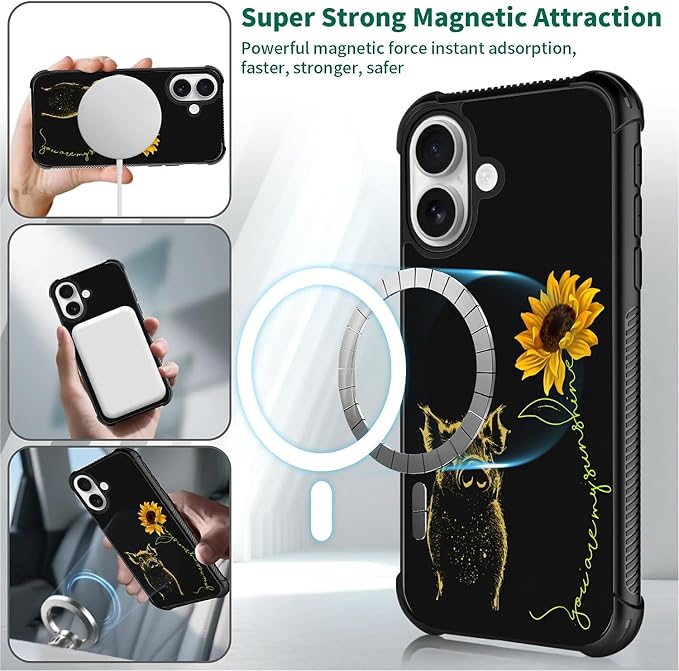 for iPhone 17 Case, for MagSafe Graphic Design for Girl Boy Soft Silicone Hard - Image 5