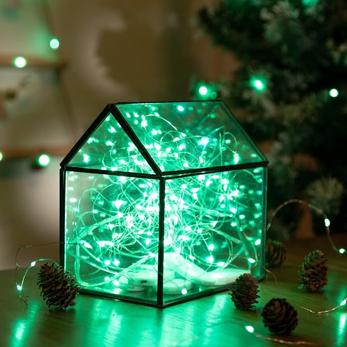 12-Pack LED Fairy Lights 7 Feet Battery Powered Waterproof Silver Wire 20 Slim - Image 4