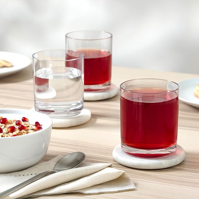 Zulay Kitchen Plastic Drinking Glasses – 12oz Rocks Acrylic Shatterproof Cups - Image 8