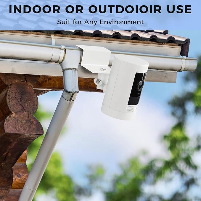 2Pack Adjustable Gutter Mount for Stick Up Cam/Spotlight Cam/Outdoor Cam Plus - Image 4