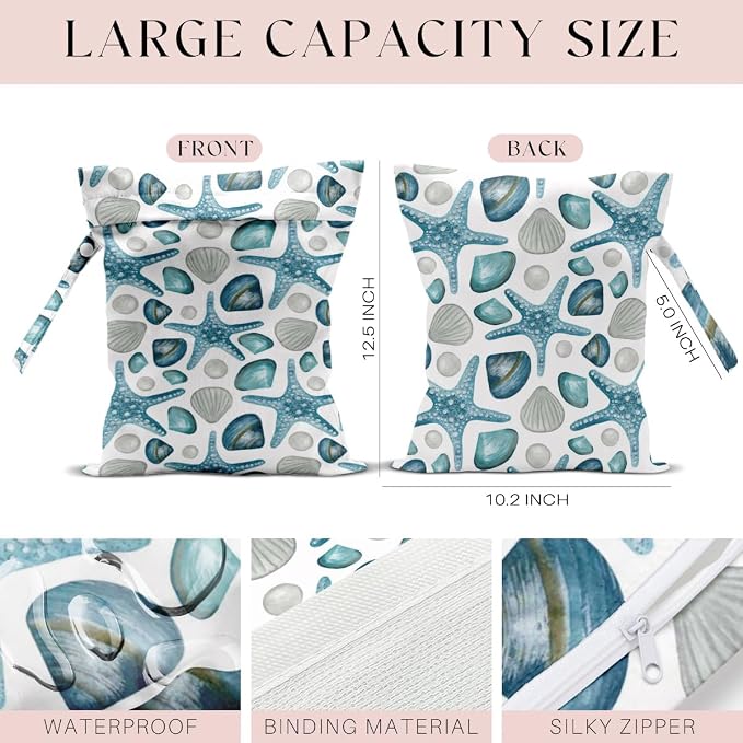 3 Pcs Wet Bag, Wet Dry Bag, Waterproof Bag, Small Laundry Bag, Wet Bag - Image 2