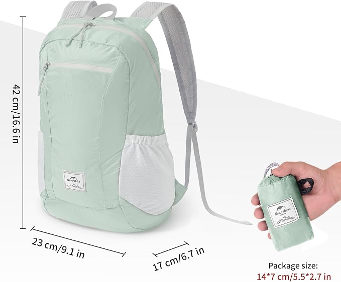 Naturehike 18L Lightweight Hiking Daypack, Waterproof Camping Packable Backpack - Image 3