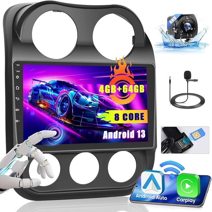 Hikity 4+64GB Android 15 Carplay Radio by Hikity