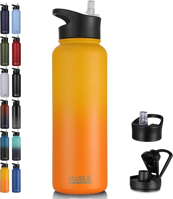 HASLE OUTFITTERS 40oz Stainless Steel Water Bottle, Vacuum Insulated Double by HASLEOUTFITTERS