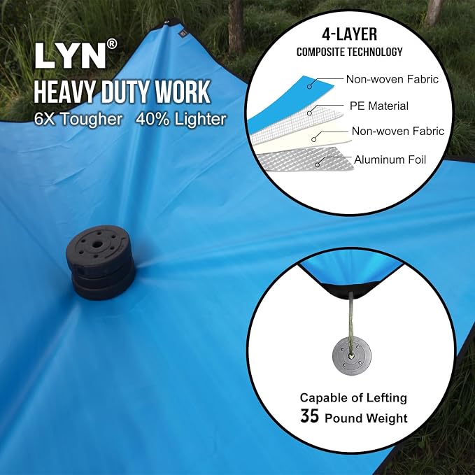 LYN Heavy Duty Emergency Blanket Survival Gear Waterproof Insulated Blanket - Image 3