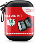 I GO 85 Pieces Hard Shell Mini Compact First Aid Kit, Small Personal Emergency by IGO