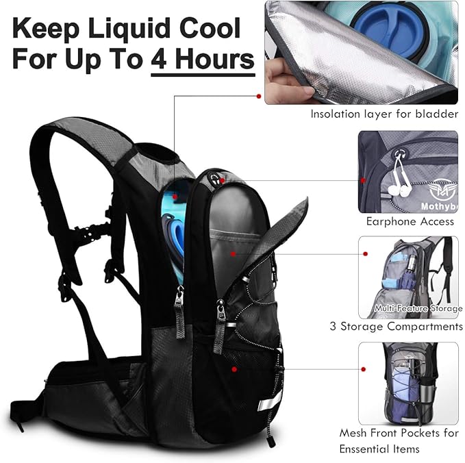 Mothybot Insulated Hydration Backpack Pack - Image 4