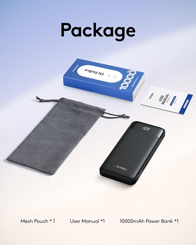 Orfeika Portable Phone Charger, 10000mAh Portable Charger Power Bank - Image 9