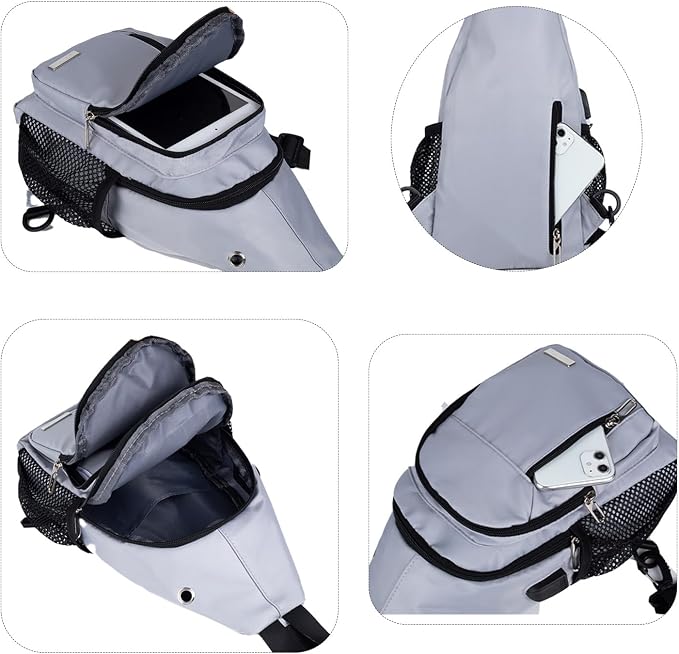 JENAGREEN Waterproof Sling Backpack Crossbody Sling Bag, Cross Bag Adjustable - Image 9