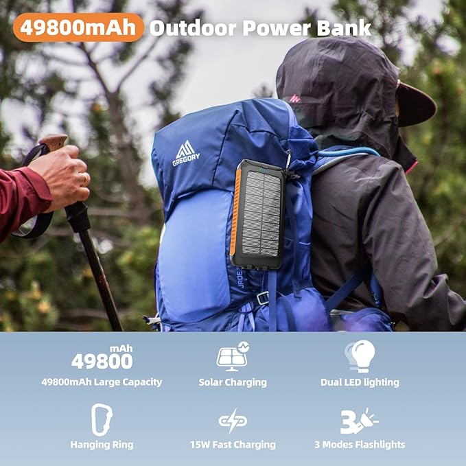 Solar Charger Power Bank 49800mAh - Image 2