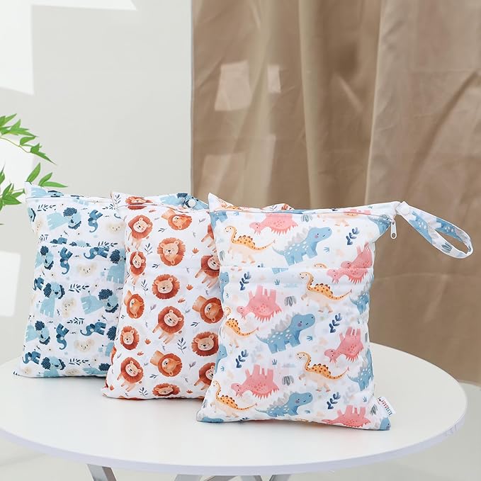 ALVA ALVABABY 2pcs Cloth Diaper Wet Dry Bags Waterproof Reusable - Image 5