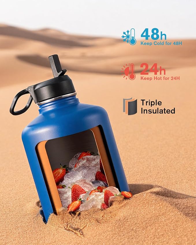 Coolflask 128 oz Gallon Water Bottle Insulated - Image 2