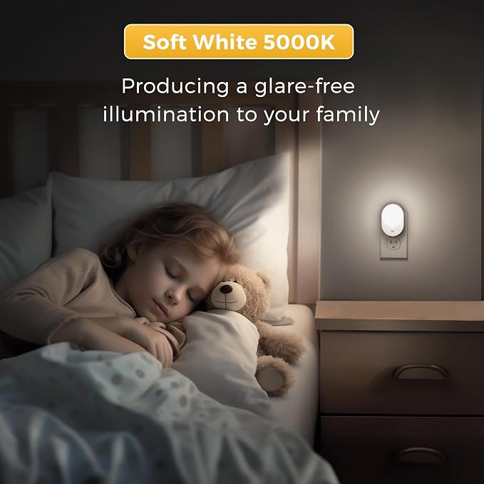 L LOHAS LED Motion Sensor Night Light, Night Lights Plug into Wall, 2 IN 1 - Image 4