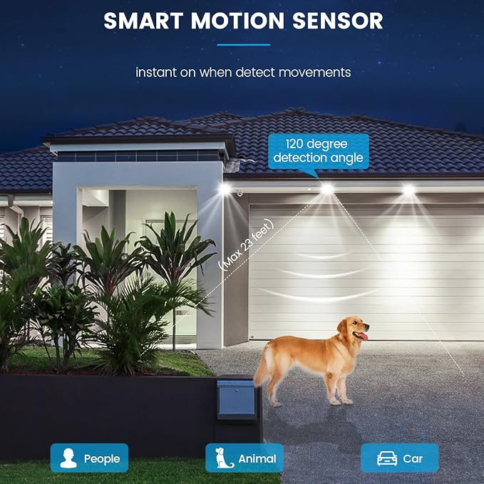 Motion Sensor Light Bulbs, 13W Movement Activated Dusk to Dawn Sensor LED Bulb - Image 4