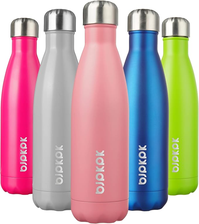 BJPKPK 17oz Insulated Stainless Steel Water Bottles, Sports Water Bottles Keep by BJPKPK