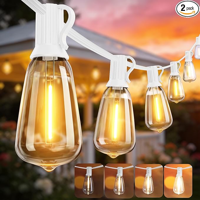 DAMAING LED Outdoor String Lights 100FT Patio Lights by Lifeisgood