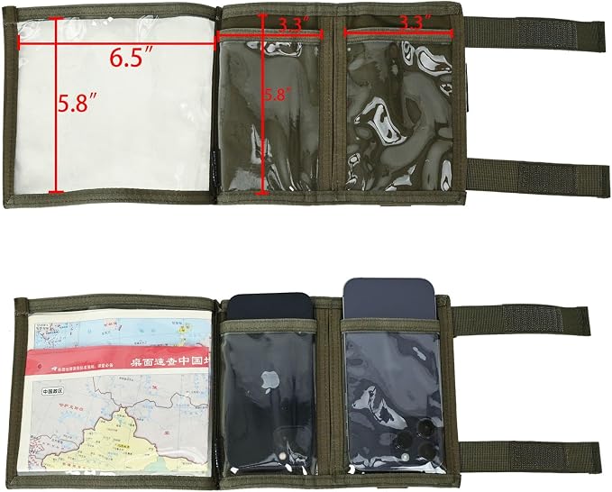Tactical Arm Sleeve Map Pouch Case Documets Holder Wrist Case Wrist Map Holder - Image 4