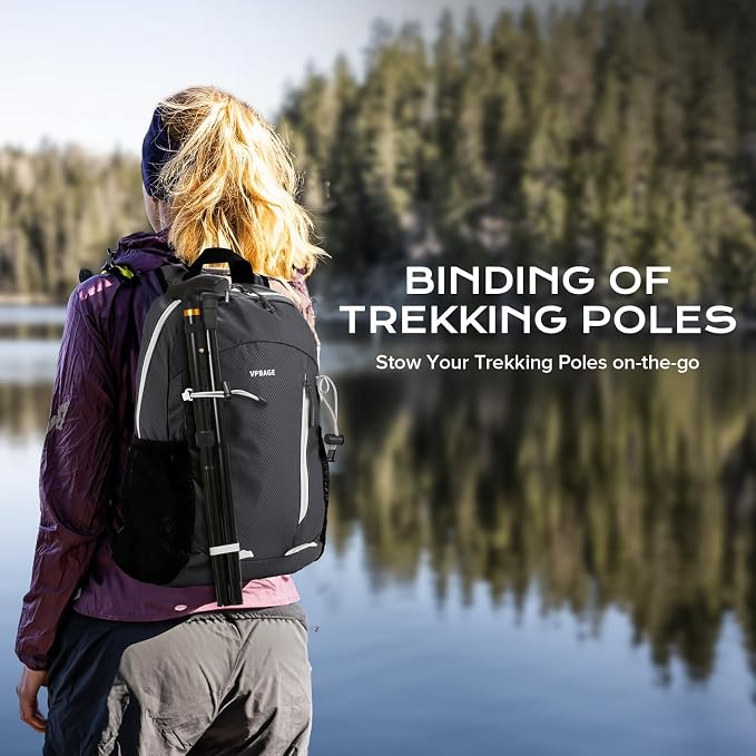 VPBAGE 15L Water-resistant Hiking Daypack, Small Backpack Travel Outdoor - Image 4