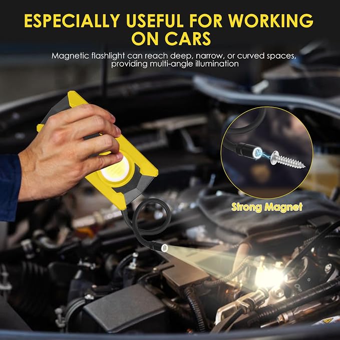 Rechargeable LED Work Light, OTYTY 40W 2000LM Magnetic Work Light Battery - Image 2