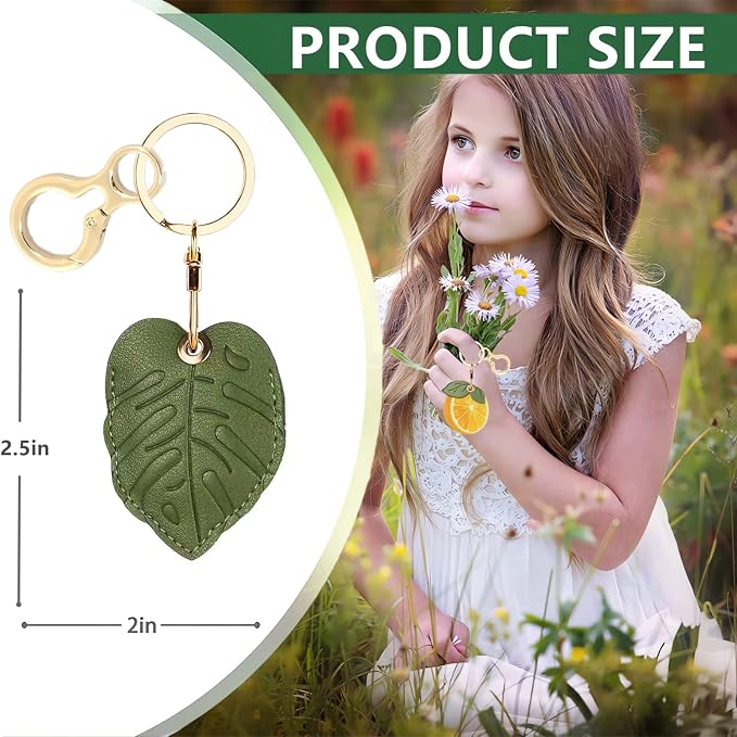 Leather Keychain Holder Case Compatible - Image 2