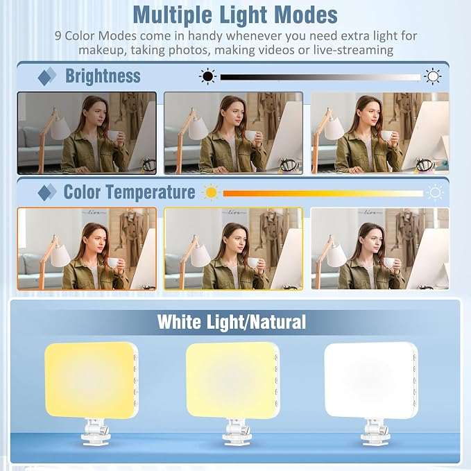 ALTSON 60 LED Portable Selfie Light Video Conference Lighting - Image 3