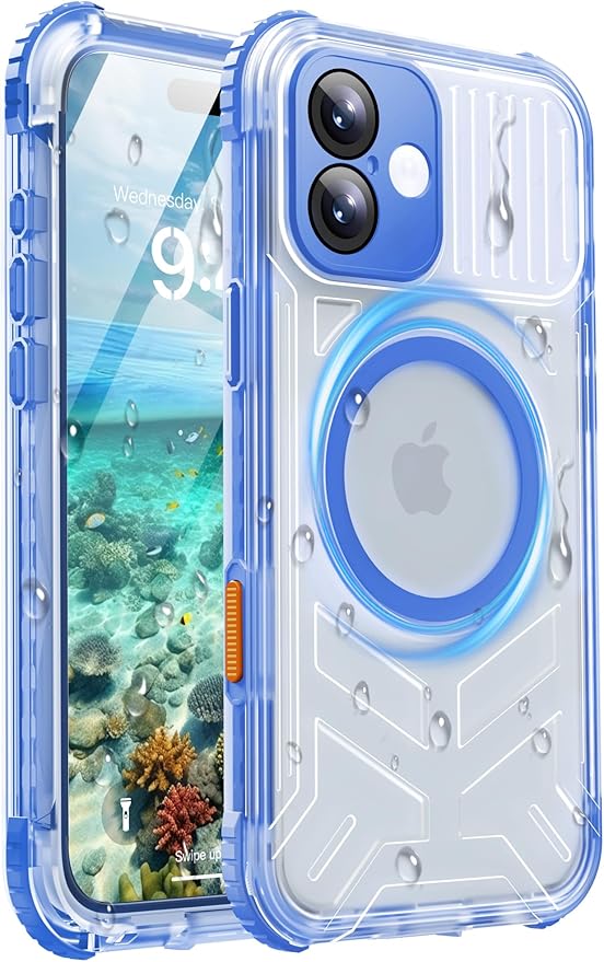 for iPhone 16 Plus Waterproof Case by Haireca