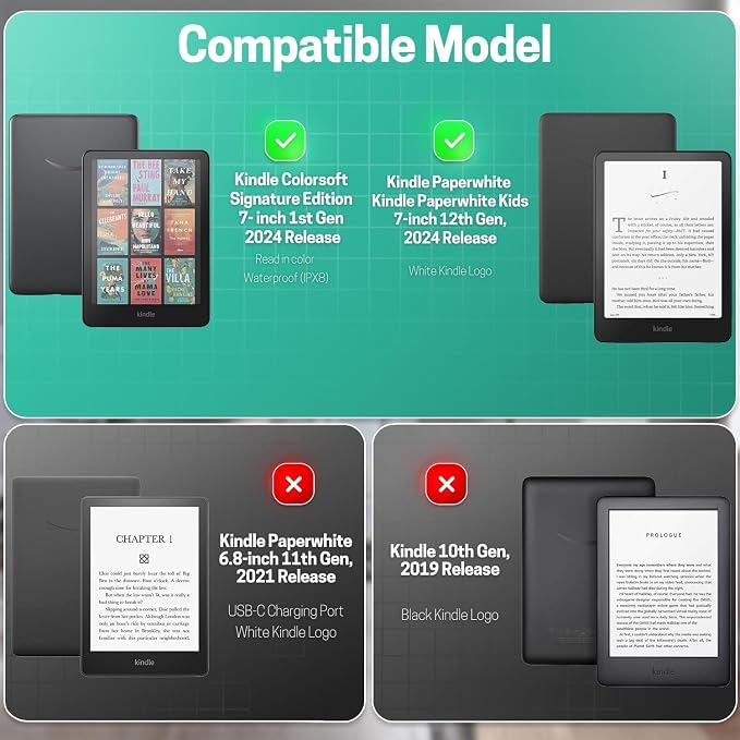 TNP Stand Case with Strap for Kindle Paperwhite 12th Gen 2024 / Kindle - Image 2