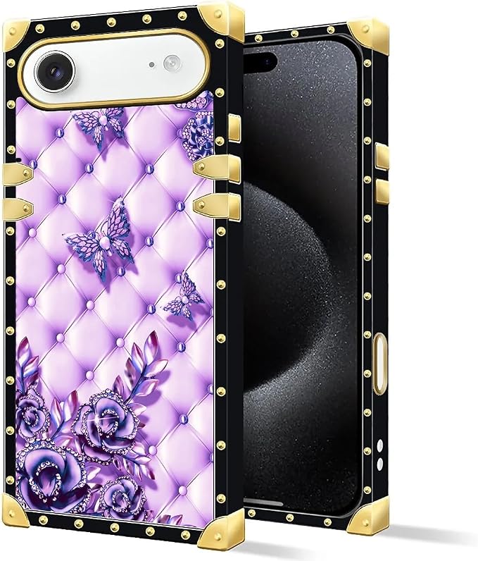 for iPhone 17 Air Case Luxury Golden Decoration - Image 2
