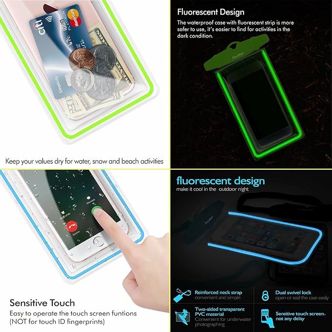 Universal Waterproof Phone Pouch, 4 Pack Waterproof Phone Case - Image 4