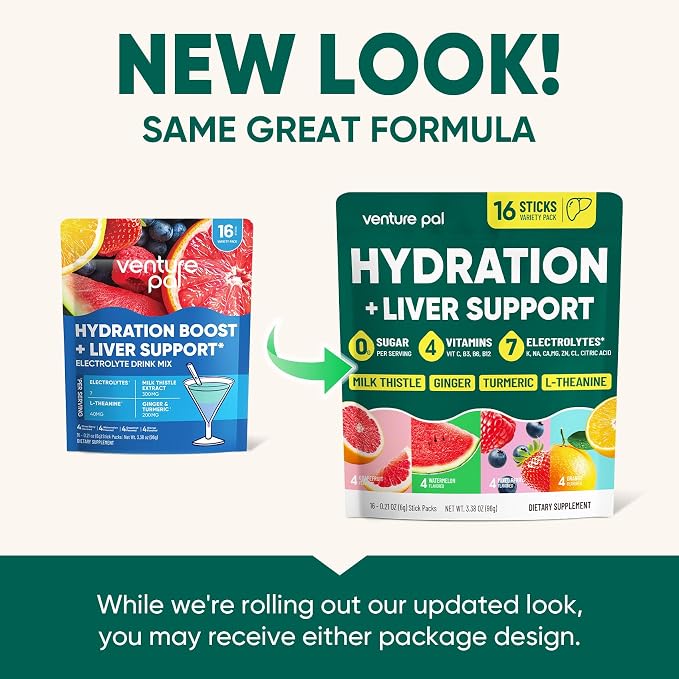 Venture Pal Hydration Packets + Liver Support- Liquid Daily IV Electrolyte - Image 9