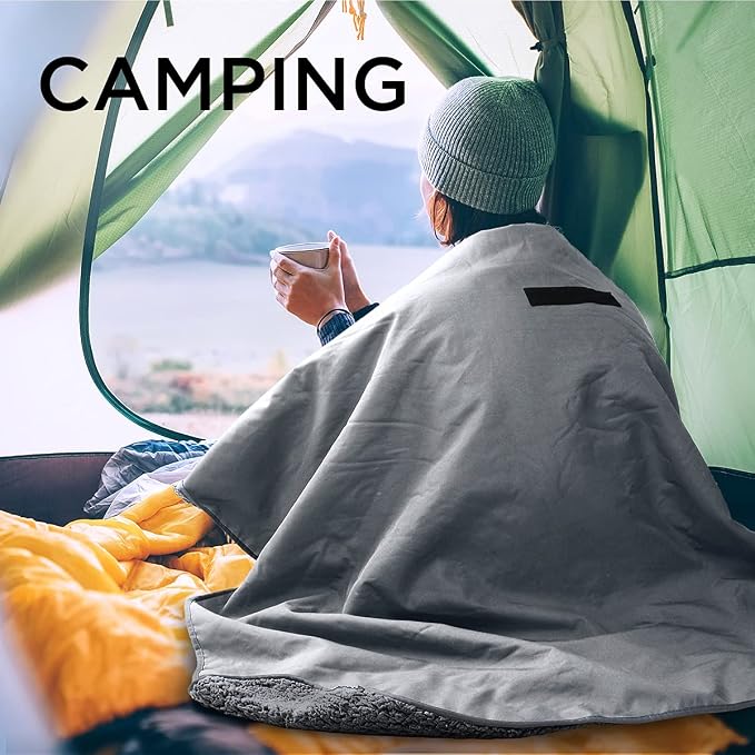 Tirrinia Large Waterproof Outdoor Blanket, Soft Warm Windproof Stadium Blanket - Image 5