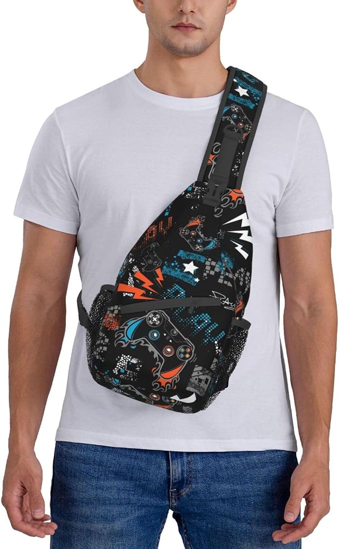 Sling Backpack For Men Hiking Daypack Crossbody Shoulder Bag Travel Chest Pack - Image 2