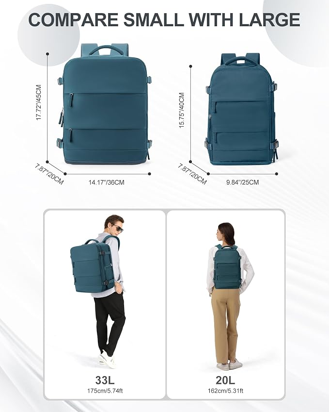 coowoz Large Travel Backpack Carry On - Image 8