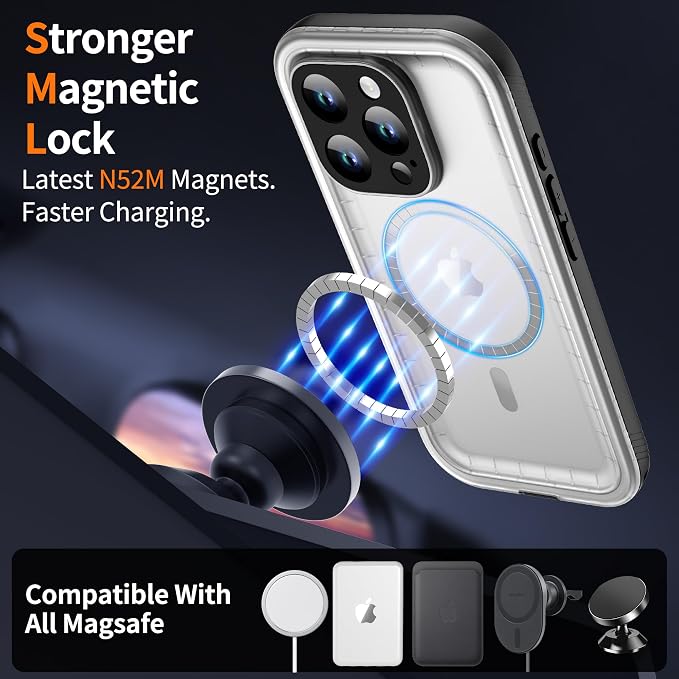 Cozycase for iPhone 16 Pro Max Waterproof Shockproof Dustproof Case - Image 3