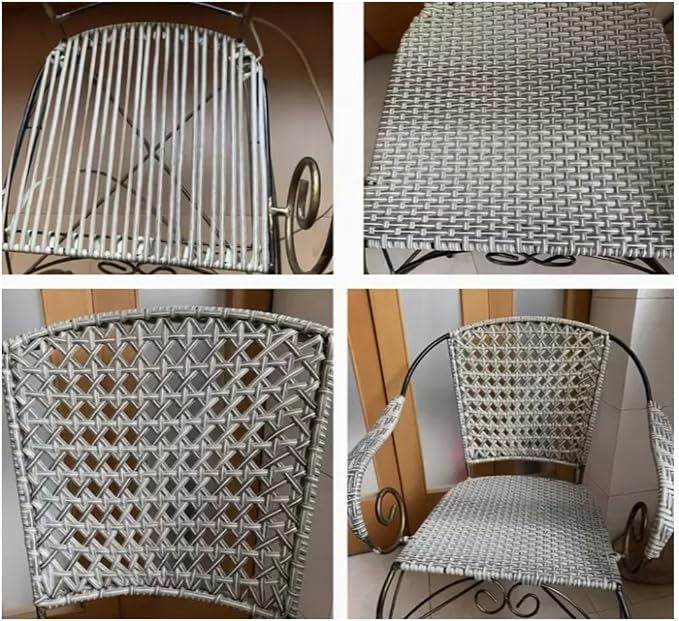 Gradient Grey Rattan Weaving Material - Image 5