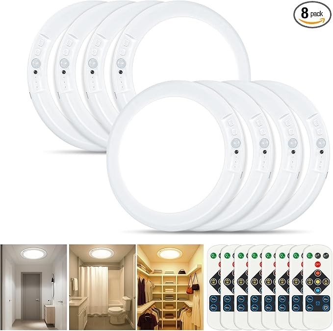 Rechargeable Ceiling Light, No Wiring Battery Operated Ceiling Lights by Rodalims