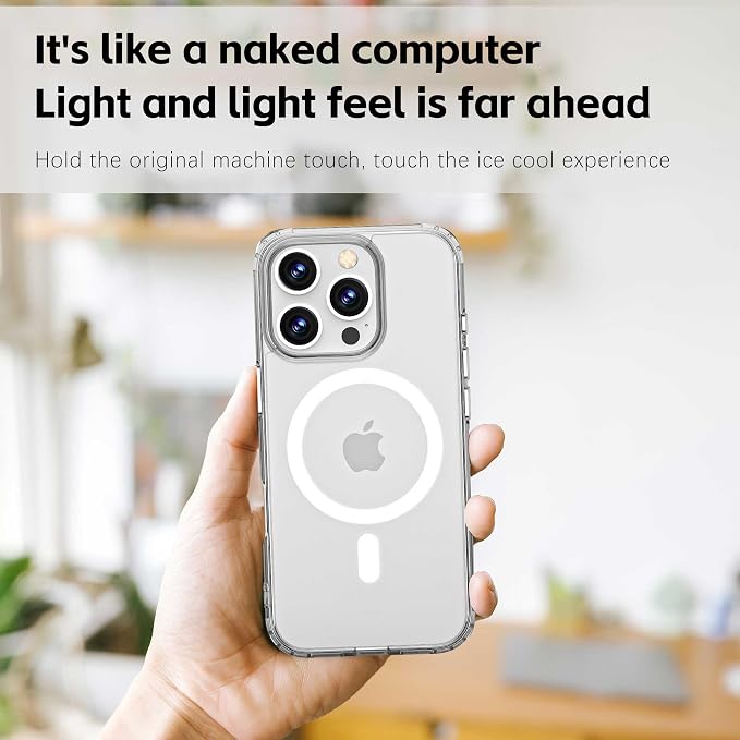 Magnetic Designed for iPhone 16 Pro Case Clear - Image 3