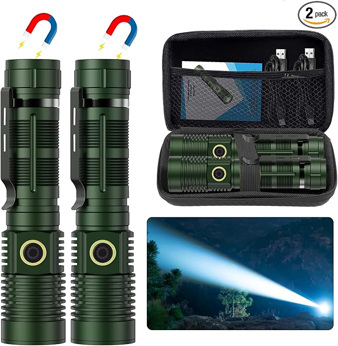 Small Tactical Flashlights High Lumens by Hoxida
