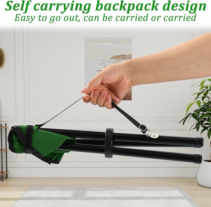 Folding Camping Stool, Portable Travel Outdoor Tripod Seat - Image 5