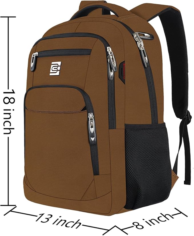 Volher Laptop Backpack, Business Travel Anti Theft Slim Durable Laptops Backpack - Image 3