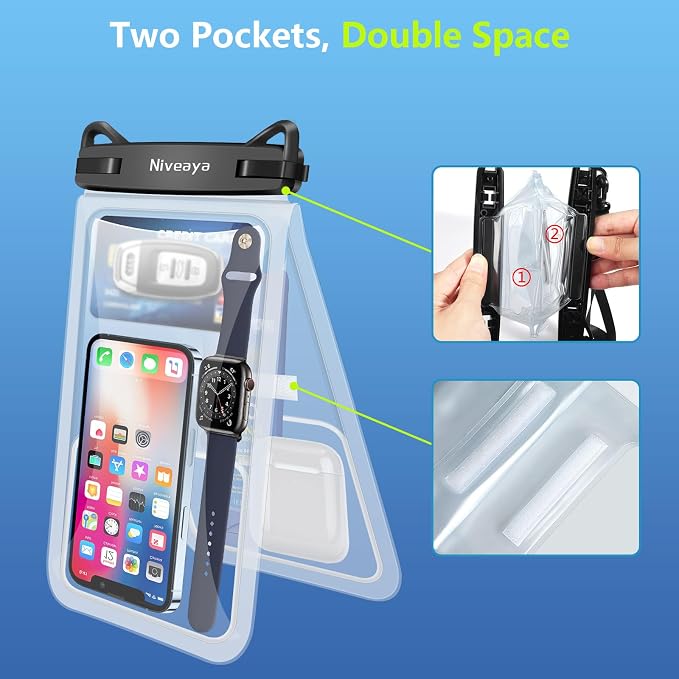 Niveaya Double Space Waterproof Phone Pouch - Image 3