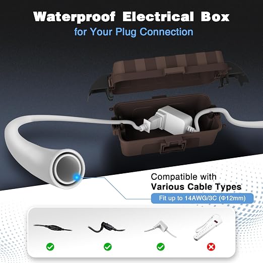 FLEMOON IP55 Outdoor Electrical Box Waterproof - Image 3