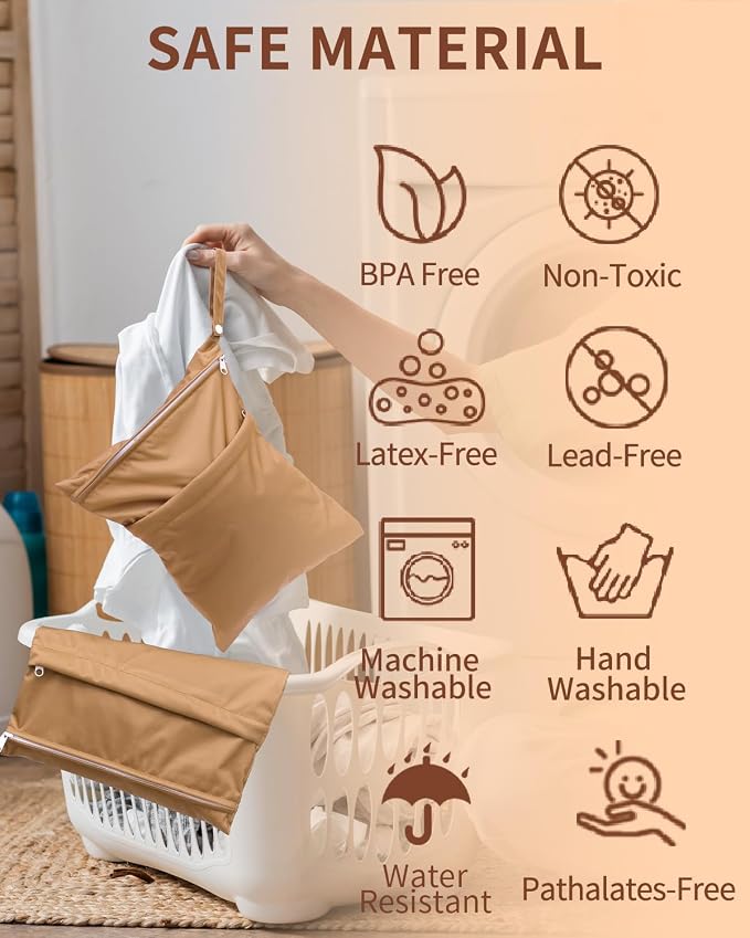 babygoal Wet Bags 3 Pack, Waterproof Travel Dry Bags - Image 6