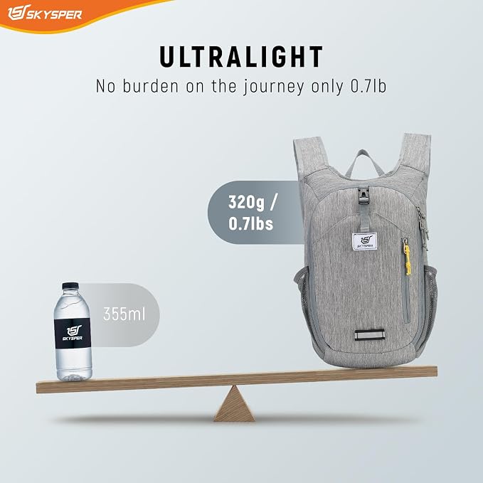 SKYSPER 10L Hiking Backpack Small Foldable Daypack Packable Lightweight Hiking - Image 4