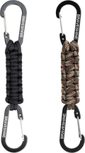 BRAVESHINE Paracord Keychain Carabiner Clip, D Ring Lanyard Hanger Stroller Hook by BRAVESHINE