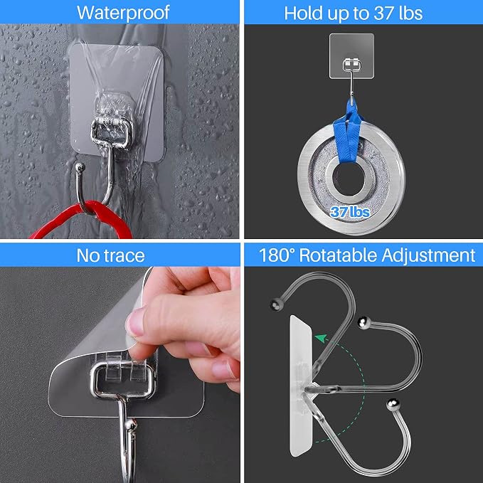 Antimbee 30-Pack All-Purpose Adhesive Hooks - Image 3