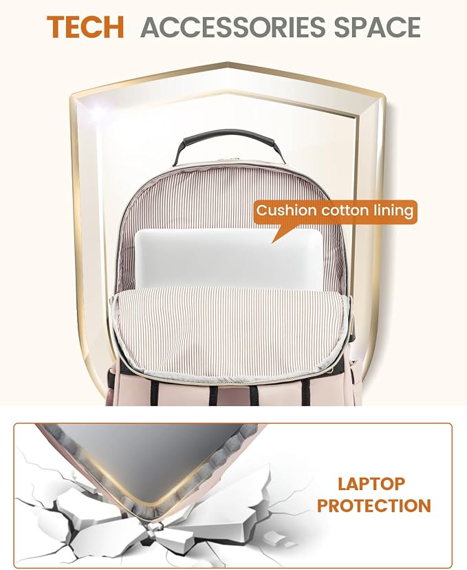 LOVEVOOK Laptop Backpack Purse for Women, Work Travel Computer Bags, College - Image 7